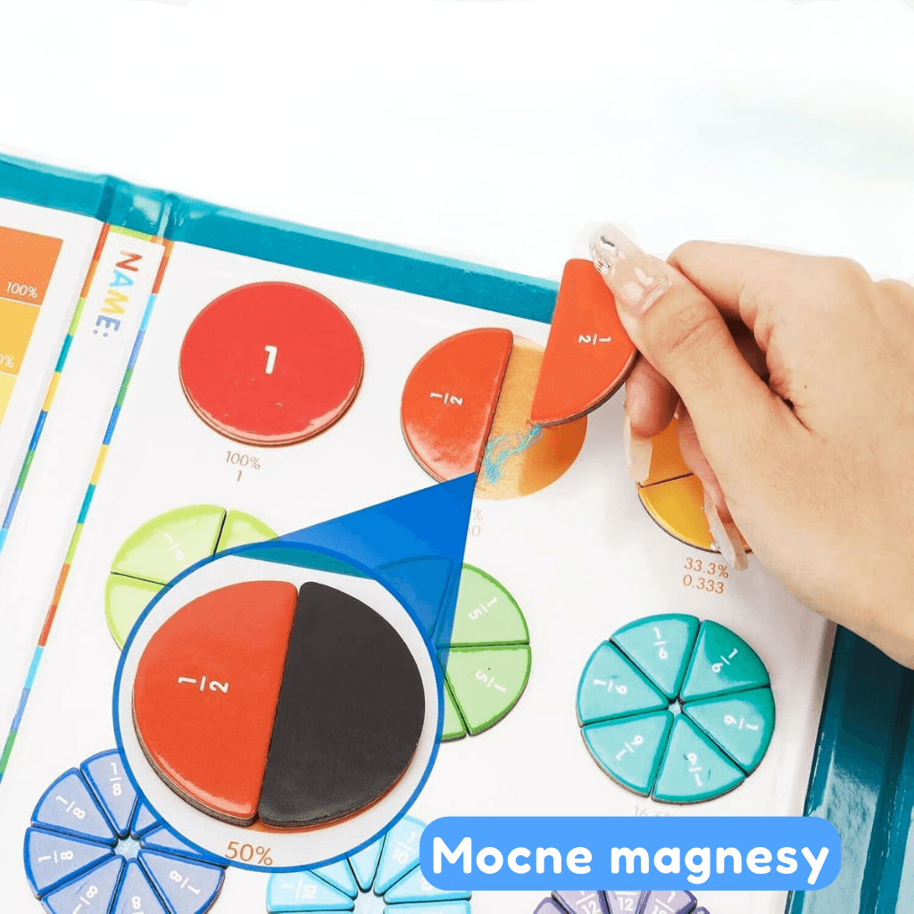 FRACMAG – książka edukacyjna system krążków ułamkowych