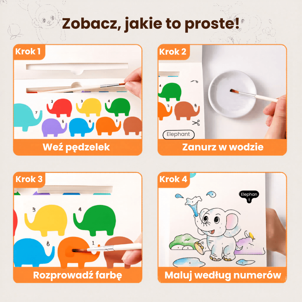 Farbusie — komplet 3 książek edukacyjnych 3w1 (ocean, dinozaury, zwierzęta)