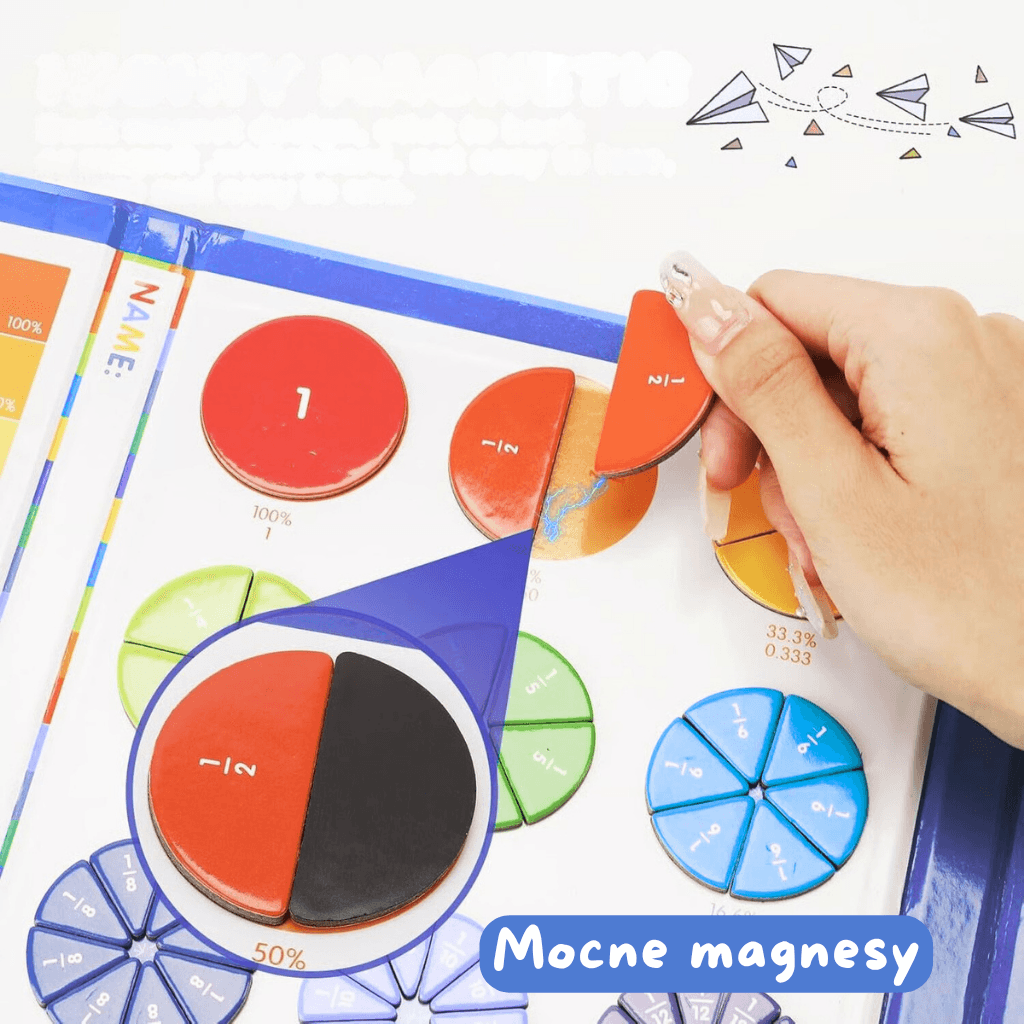FRACMAG – ułamki kolorowy system krążków edukacyjnych