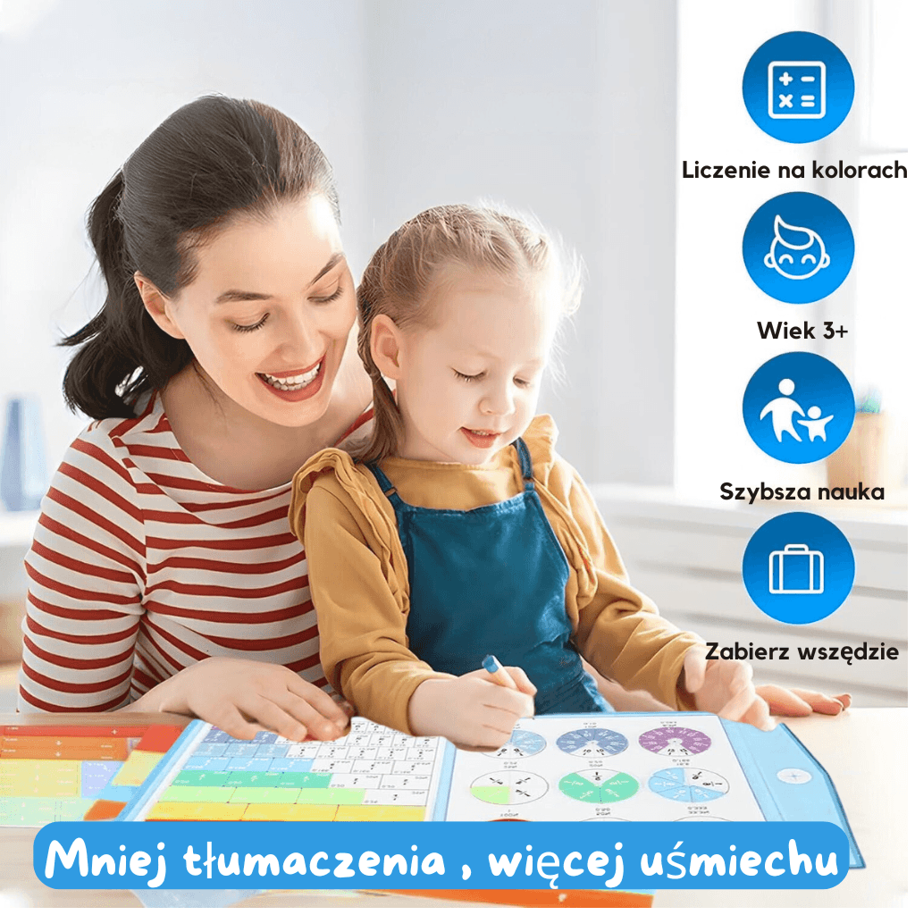 FRACMAG – ułamki kolorowy system krążków edukacyjnych