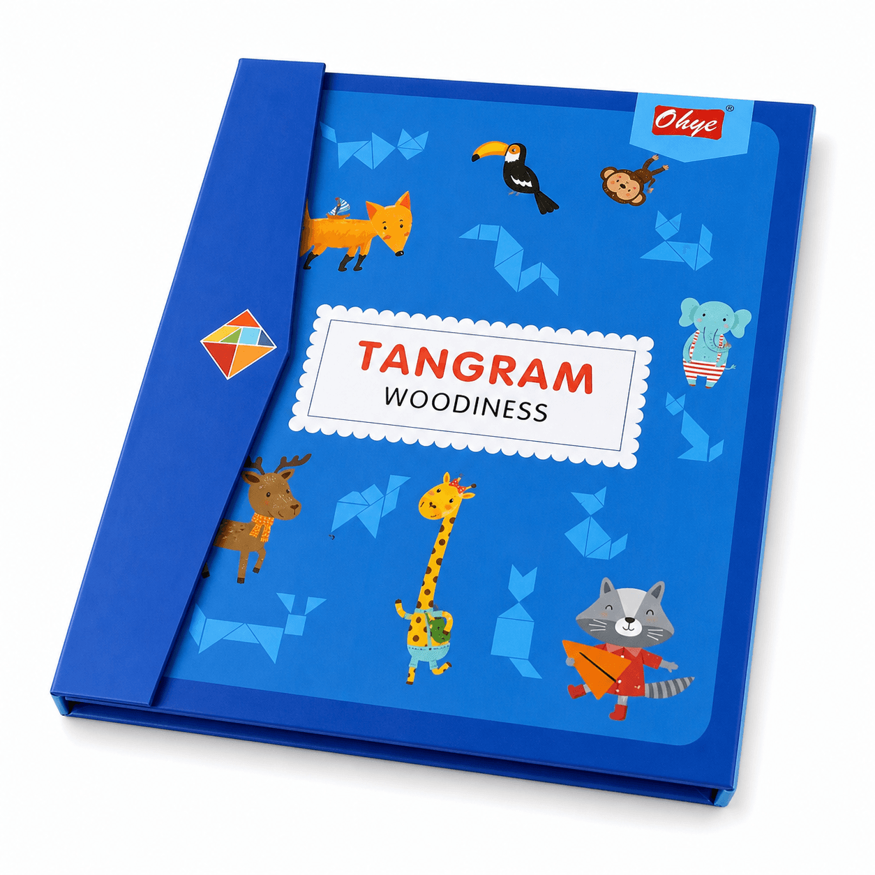 Tangram książeczka magnetyczna układanka montessori klocki gra logiczna 3D
