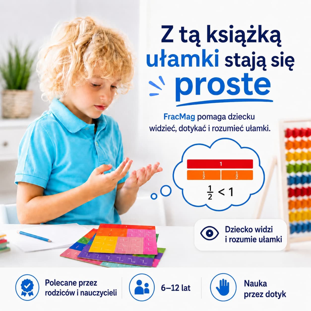 FRACMAG – książka edukacyjna system krążków ułamkowych